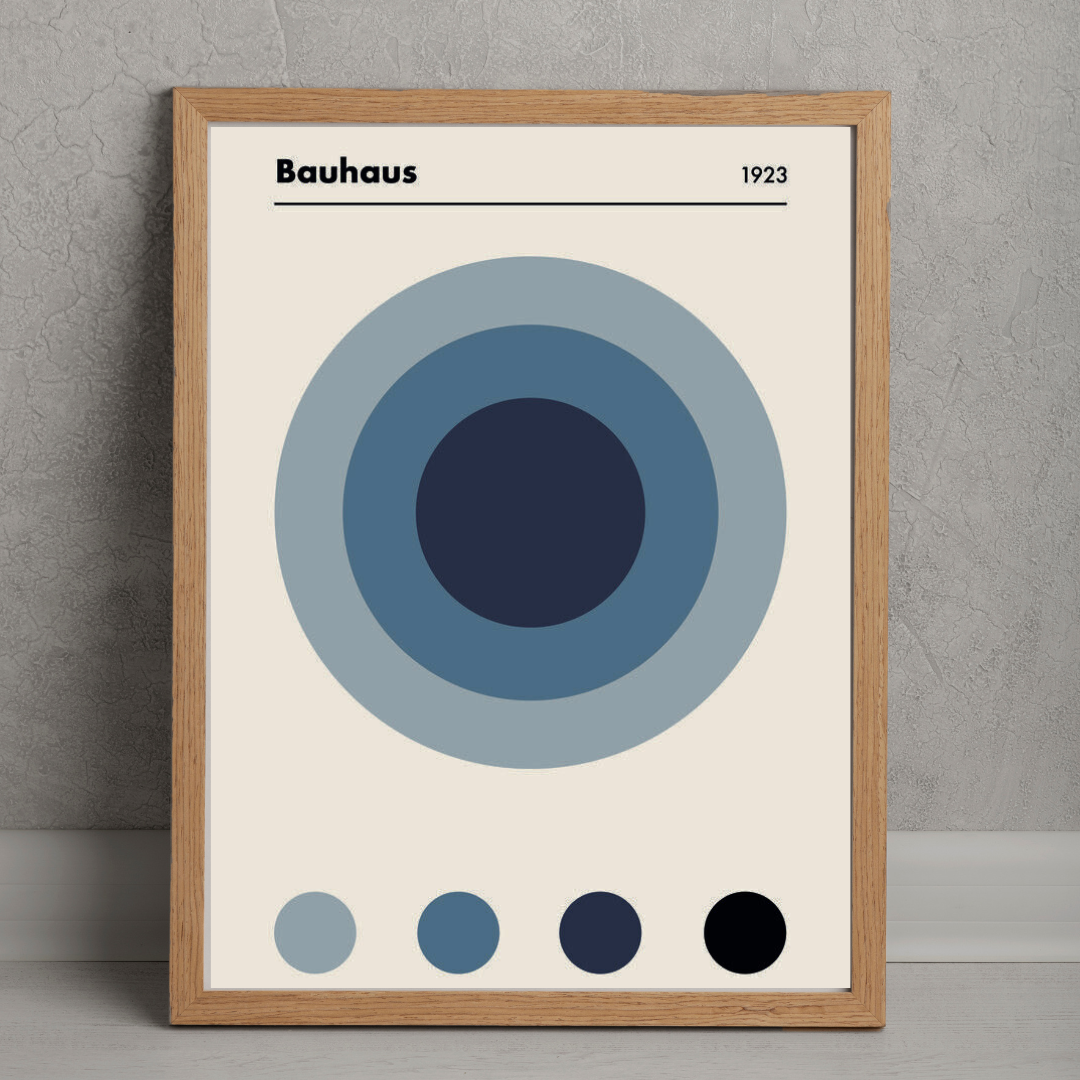 Cuadro Bauhaus Circle 1923 blue