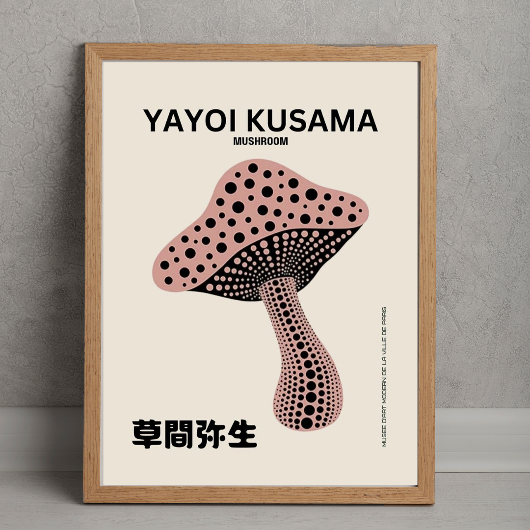 Cuadro Yayoi Kusama Mushroom N•2