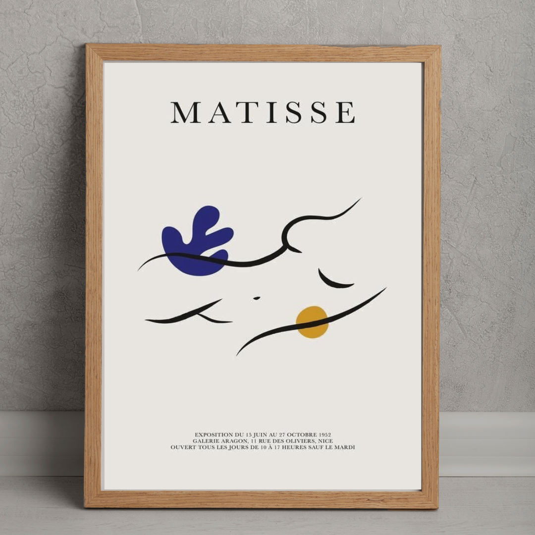 Cuadro Matisse Blue Leaf and Sun